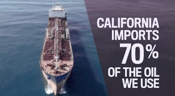 Photo of a large ship, with the message,